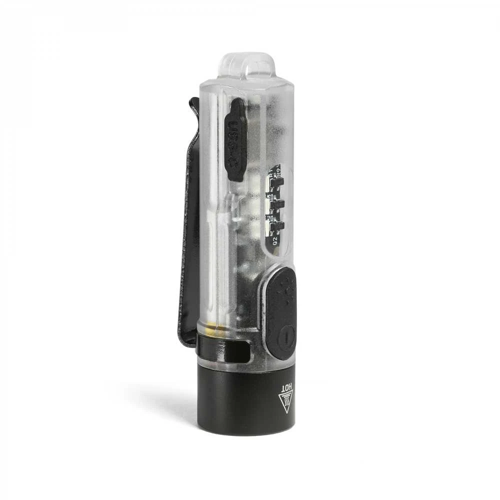 Mini LED žibintuvėlis Luminus SST20, Raudona/UV šviesa, 400Lm 5000K, Type-C 250mAh baterija, VIDEX VLF-AK012 – Raktų pakabuko formatas su įmontuotu UV režimu