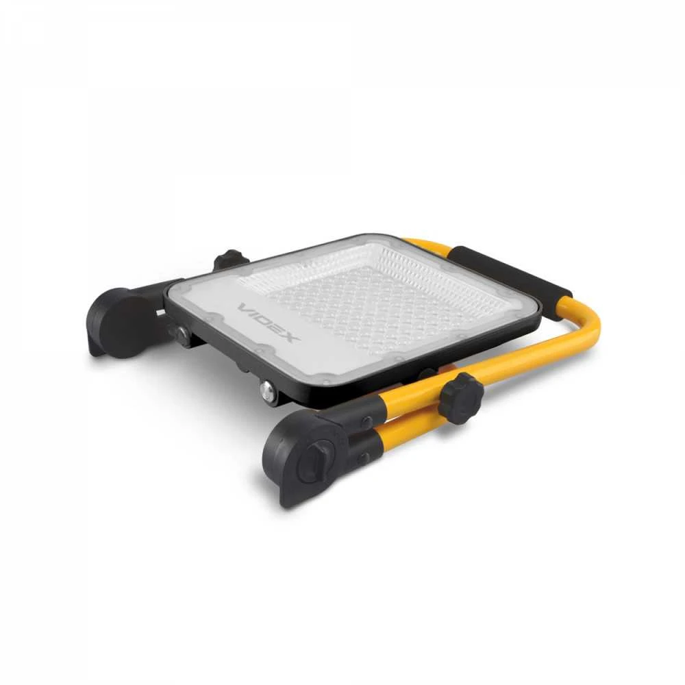 Nešiojamas įkraunamas LED prožektorius 50Wh 1600Lm 5000K IP65 Li-ion 10000 mAh, VIDEX VL-F2A-505 – Autonominis veikimas ir patvarumas statybvietėse