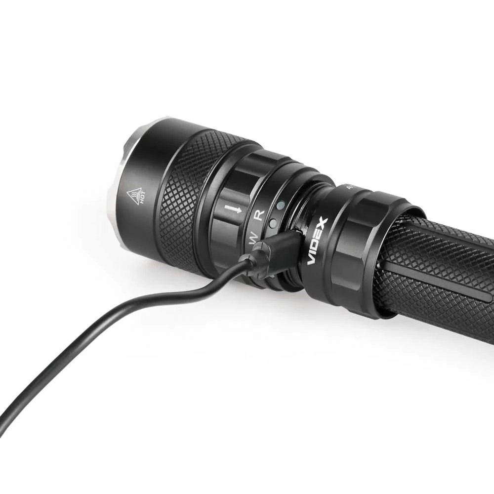 Taktinis LED ž žibintuvėlis Luminus SST40 20W, Raudona/Žalia šviesa, 2000Lm 5000K, Li-ion 21700 4000mAh, VIDEX VLF-AT255RG – Įmontuotos spalvotos šviesos