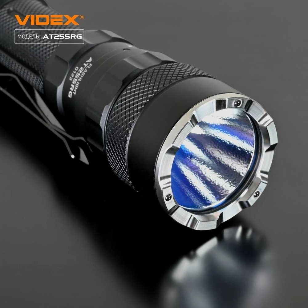 Taktinis LED ž žibintuvėlis Luminus SST40 20W, Raudona/Žalia šviesa, 2000Lm 5000K, Li-ion 21700 4000mAh, VIDEX VLF-AT255RG – Įmontuotos spalvotos šviesos