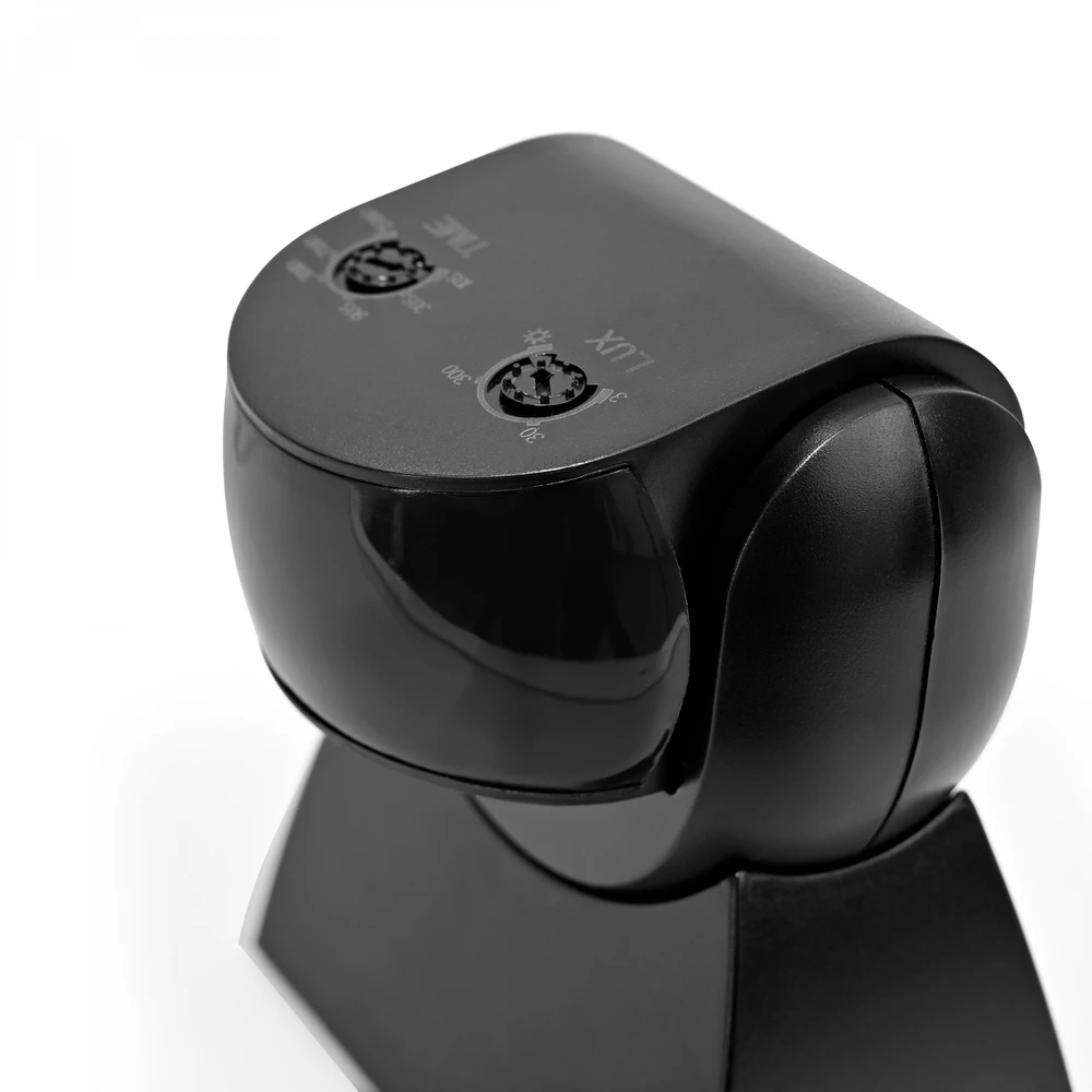 Judesio ir šviesos sensorius PIR 12m 10sec-15min 3-2000lx 160° IP65, VIDEX VL-SPW15B | juodas – Judesio aptikimas iki 12m atstumu ir platus 160° veikimo kampas