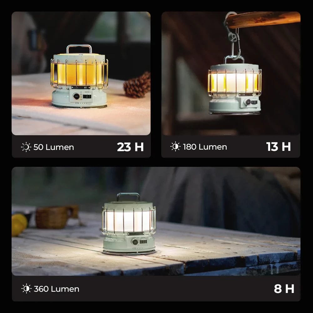 „Flextail Max Lantern“ drėkintuvas stovyklavimui
