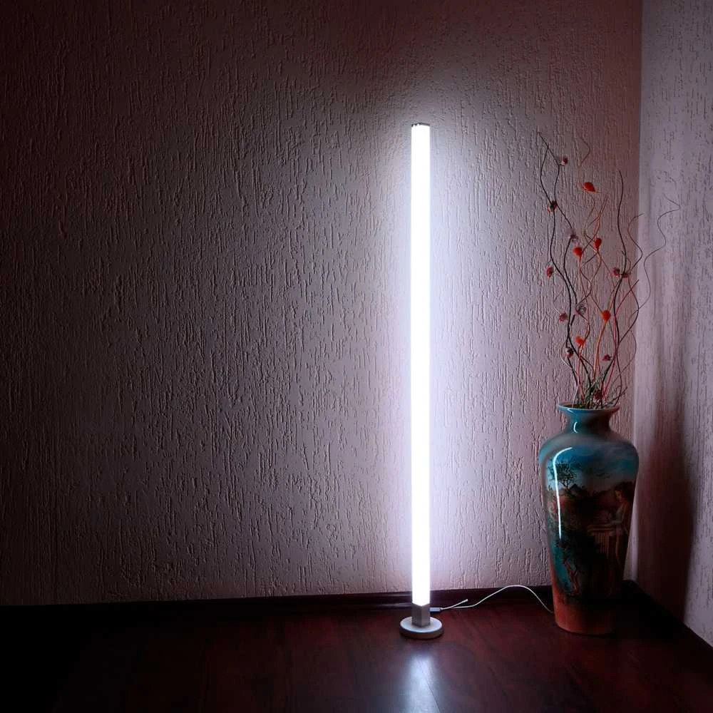RGB LED pastatomas šviestuvas 10W 250Lm, VIDEX VL-TF20B-RGB | juodas – Sinchronizuojama su muzika ir valdoma pulteliu