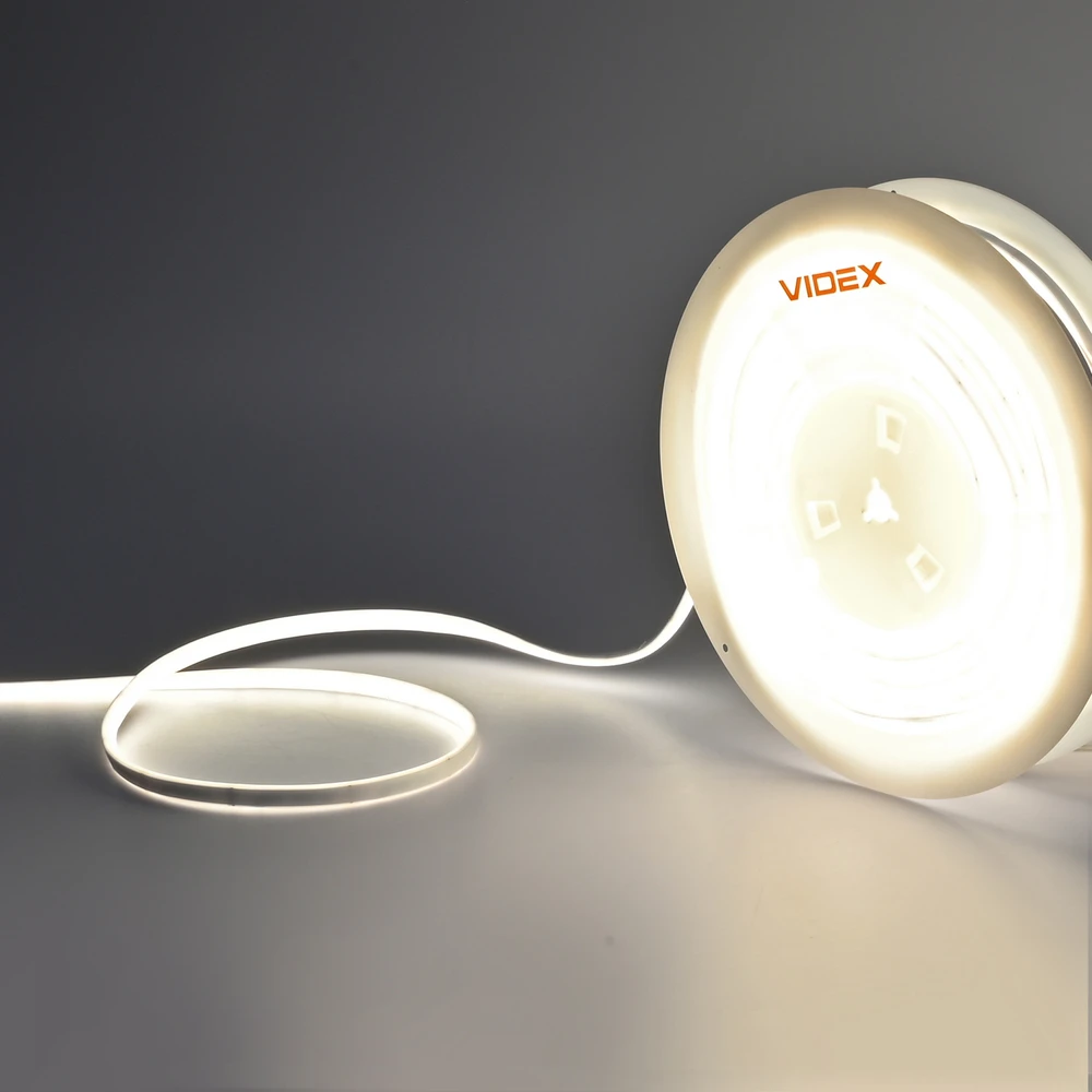 LED juosta 20m ritinys apšvietimui 220V 15W/m (rullis 300W), 1500Lm/m, 4000K (neutrali baltas šviesa) IP65 VIDEX VL-LST-CB65-22154-B20 – Pjaunama ir jungiama pagal reikiamą dydį