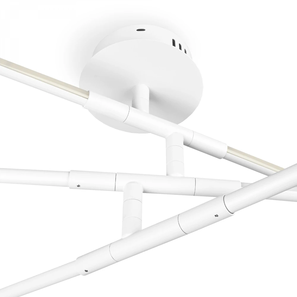LED lubinė lempa 40W 4100Lm 3000/4000/6000K IP20 VIDEX VL-CLD013-42CW | balta – Trijų lygių dizainas su 270° pasukamais elementais lanksčiai interjero geometrijai