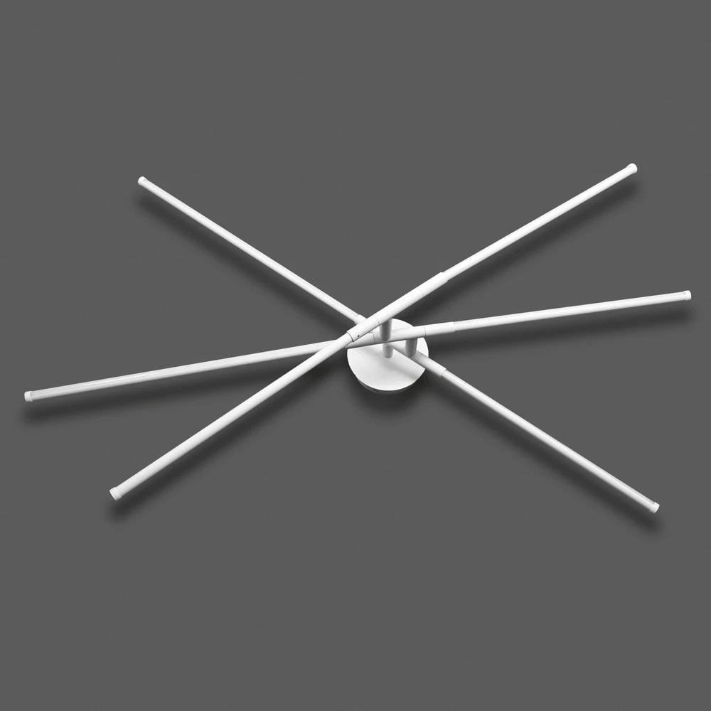 LED lubinė lempa 40W 4100Lm 3000/4000/6000K IP20 VIDEX VL-CLD013-42CW | balta – Trijų lygių dizainas su 270° pasukamais elementais lanksčiai interjero geometrijai