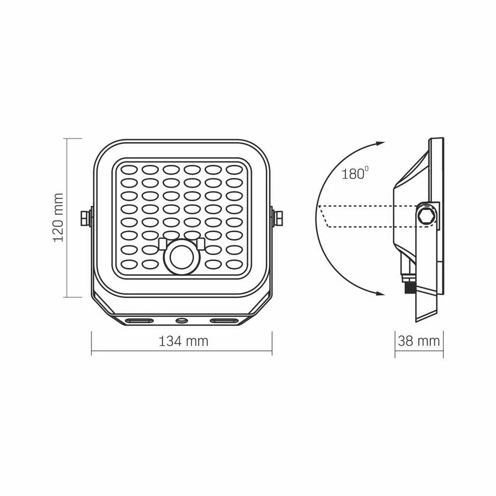 Saulės LED prožektorius su jutikliu ir saulės baterija 16Wh 1400Lm 5000K IP65 LiFePO4 5000 mAh 6W, VIDEX VL-FSO4-205-S – Monokristalinė baterija visiškai nepriklausomybei nuo elektros tinklo