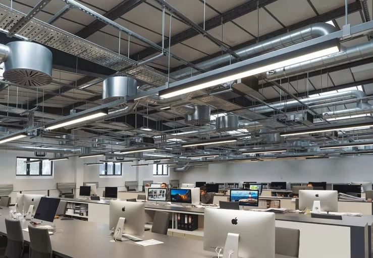 Pakabinamas šviestuvas Linijinis LED šviestuvas 24W 600mm, sujungiamas linija, 2400Lm 5000K, IP20, juodas, VIDEX VL-BNL02-24065B | Neutrali balta šviesa – Modulinis sujungimas nepertraukiamų šviesos linijų kūrimui