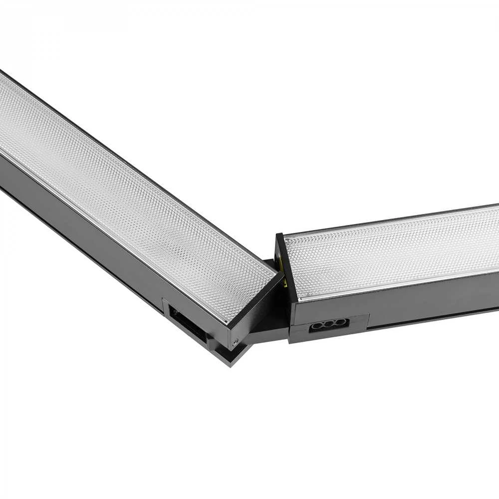 Pakabinamas šviestuvas Linijinis LED šviestuvas 24W 600mm, sujungiamas linija, 2400Lm 5000K, IP20, juodas, VIDEX VL-BNL02-24065B | Neutrali balta šviesa – Modulinis sujungimas nepertraukiamų šviesos linijų kūrimui