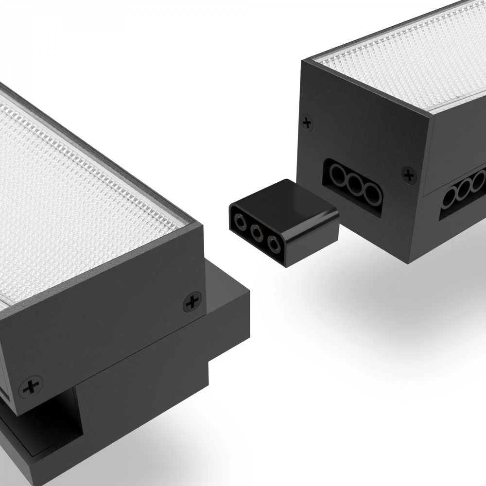 Pakabinamas šviestuvas Linijinis LED šviestuvas 24W 600mm, sujungiamas linija, 2400Lm 5000K, IP20, juodas, VIDEX VL-BNL02-24065B | Neutrali balta šviesa – Modulinis sujungimas nepertraukiamų šviesos linijų kūrimui