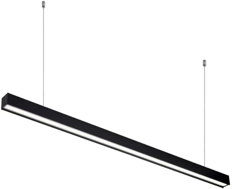 Pakabinamas šviestuvas Linijinis LED šviestuvas 24W 600mm, sujungiamas linija, 2400Lm 5000K, IP20, juodas, VIDEX VL-BNL02-24065B | Neutrali balta šviesa – Modulinis sujungimas nepertraukiamų šviesos linijų kūrimui