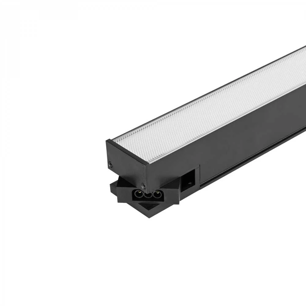Pakabinamas šviestuvas Linijinis LED šviestuvas 50W 1200mm, sujungiamas linija, 5000Lm 5000K, IP20, juodas, VIDEX VL-BNL02-50125B | Neutrali balta šviesa – Masyvus juodo aliuminio korpusas efektyviam aušinimui