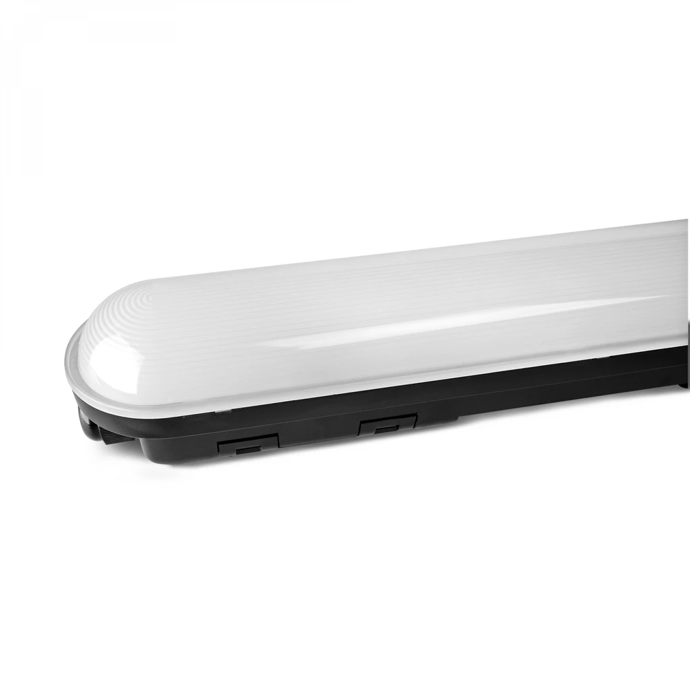 Lubinis šviestuvas Drėgmei atsparus linijinis šviestuvas (-25°C~+40°С) LED 36W 1200mm 5760Lm 5000K IP65 VIDEX VL-BNWL05-36125B | juodas – drėgmei atsparus šviestuvas sandėliams ir gamybinėms patalpoms