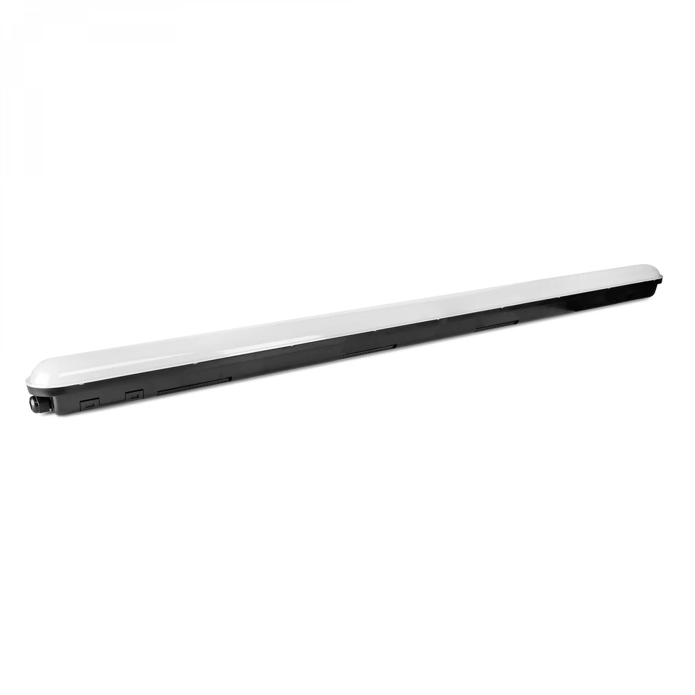 Lubinis šviestuvas Drėgmei atsparus linijinis šviestuvas (-25°C~+40°С) LED 36W 1200mm 5760Lm 5000K IP65 VIDEX VL-BNWL05-36125B | juodas – drėgmei atsparus šviestuvas sandėliams ir gamybinėms patalpoms