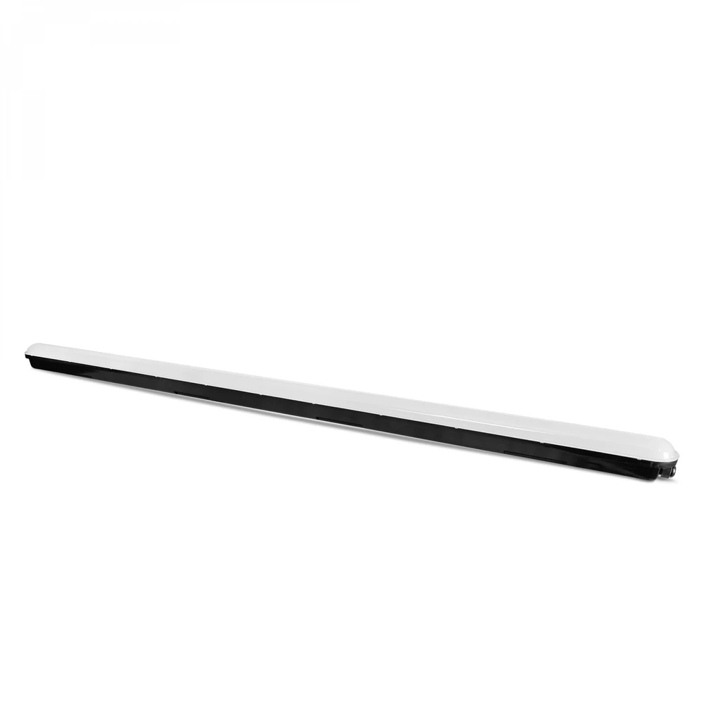 Lubinis šviestuvas Drėgmei atsparus linijinis šviestuvas (-25°C~+40°С) LED 50W 1500mm 8000Lm 5000K IP65 VIDEX VL-BNWL05-50155B | juodas – drėgmei atsparus šviestuvas sandėliams ir gamybinėms patalpoms