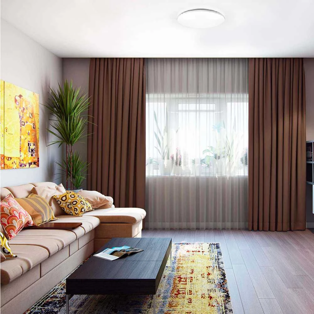 Lubinis šviestuvas Drėgmei atsparus LED plafonas 48W 4320Lm 4000K IP44, VIDEX VLE-CLR-484M | baltas – Saugi izoliacija naudojimui drėgnose patalpose