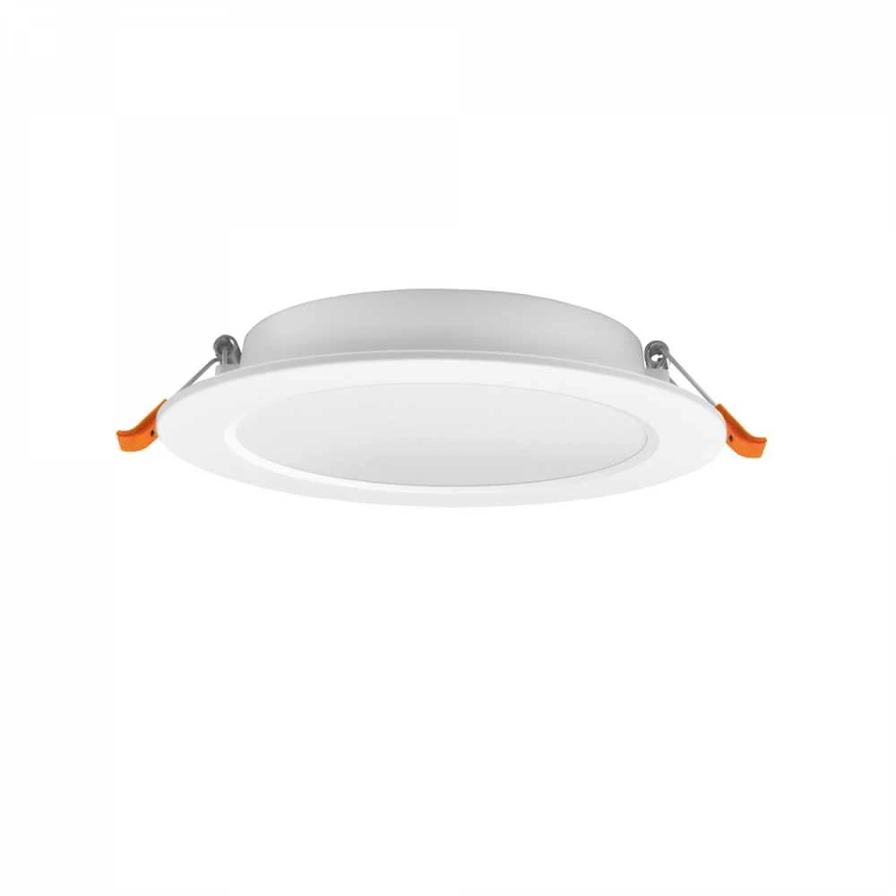 Įmontuojamas LED skydelis 12W 1350Lm 4000K IP20, VIDEX VLE-DLBR-124 | Apvalus, baltas – Žemo profilio dizainas montavimui sekliose lubose