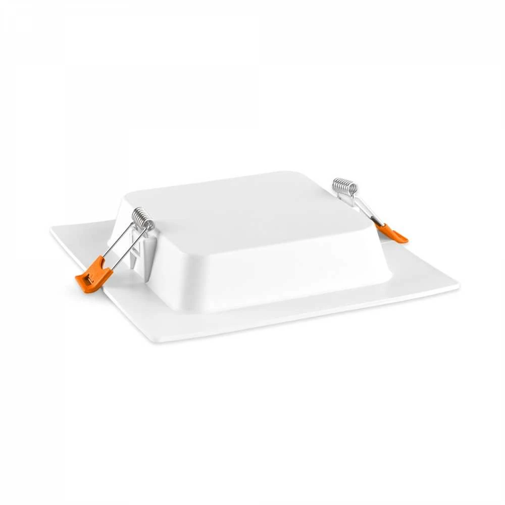 Įmontuojamas LED skydelis 12W 1400Lm 4000K IP20, VIDEX VLE-DLBS-124 | Kvadratinis, baltas – Žemo profilio dizainas montavimui sekliose lubose