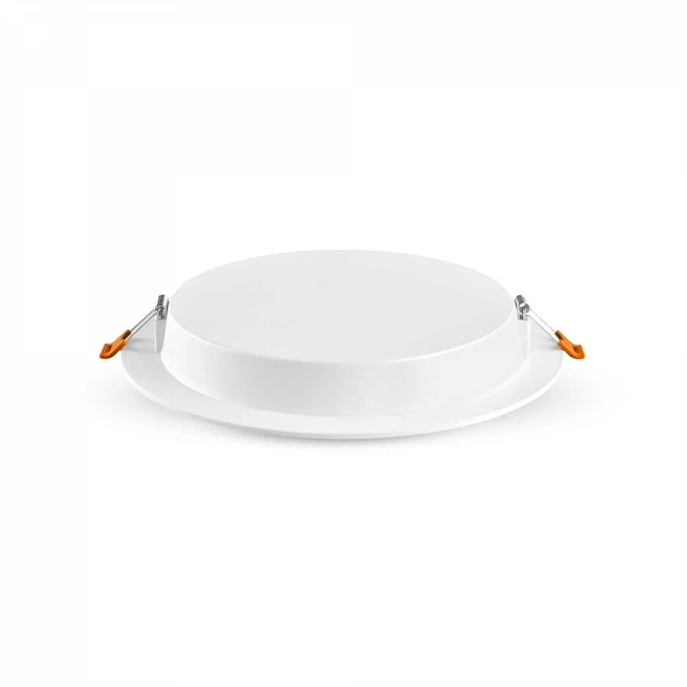 Įmontuojamas LED skydelis 18W 2100Lm 4000K IP20, VIDEX VLE-DLBR-184 | Apvalus, baltas – Žemo profilio dizainas montavimui sekliose lubose