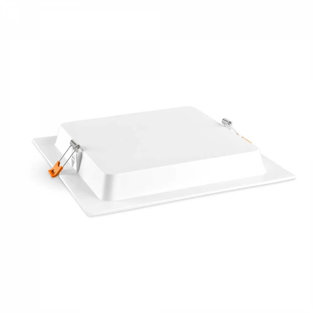 Įmontuojamas LED skydelis 18W 2200Lm 4000K IP20, VIDEX VLE-DLBS-184 | Kvadratinis, baltas – Žemo profilio dizainas montavimui sekliose lubose