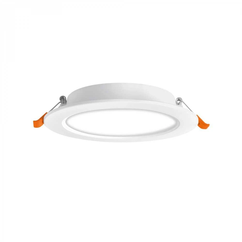 Įmontuojamas LED skydelis 24W 2700Lm 4000K IP20, VIDEX VLE-DLBR-244 | Apvalus, baltas – Žemo profilio dizainas montavimui sekliose lubose