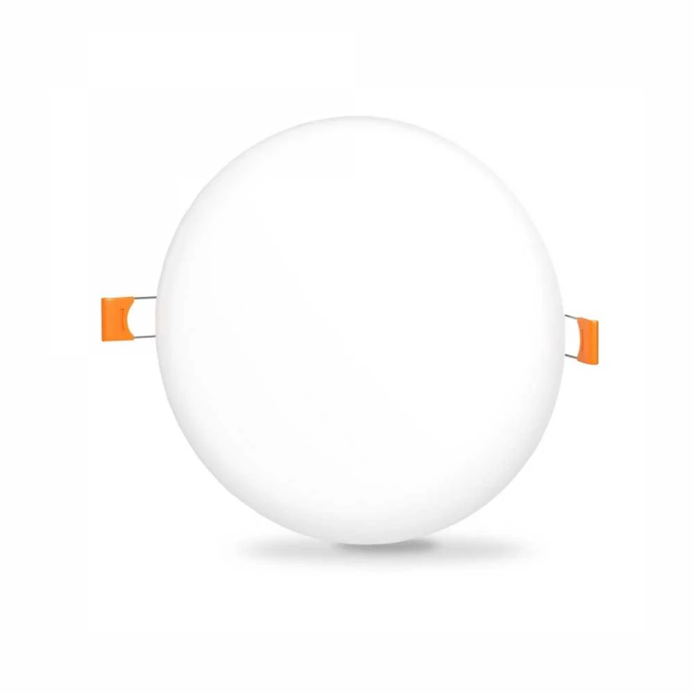 Įmontuojamas LED skydelis 24W 2950Lm 4000K IP44, VIDEX VLE-DLFR-244 | Apvalus, baltas – Žemo profilio dizainas montavimui sekliose lubose