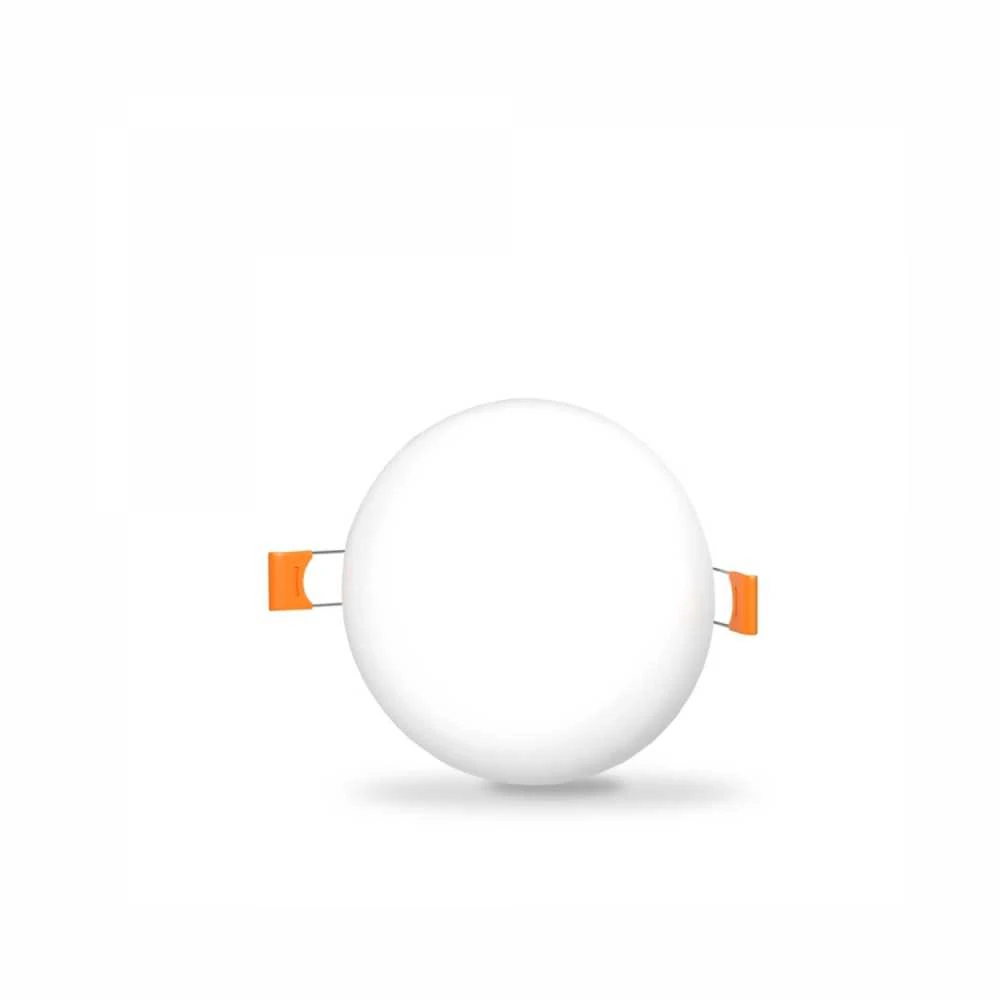 Įmontuojamas LED skydelis 9W 950Lm 4000K IP44, VIDEX VLE-DLFR-094 | Apvalus, baltas – Žemo profilio dizainas montavimui sekliose lubose