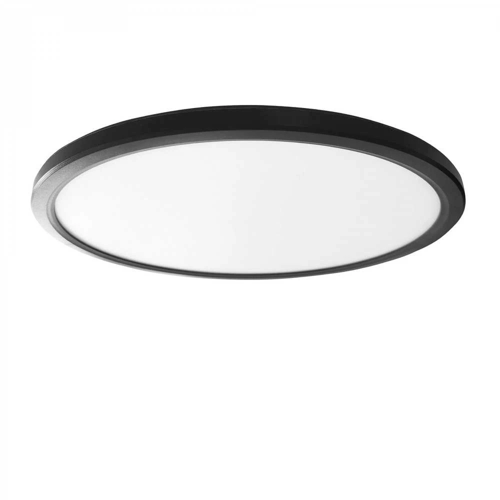 Lubinis šviestuvas Vidaus LED plafonas 22W 2400Lm 3000-5000K IP20, VIDEX VL-DL5R-22CB | juodas – UV atsparus kupolas, kuris ilgainiui negeltonuoja