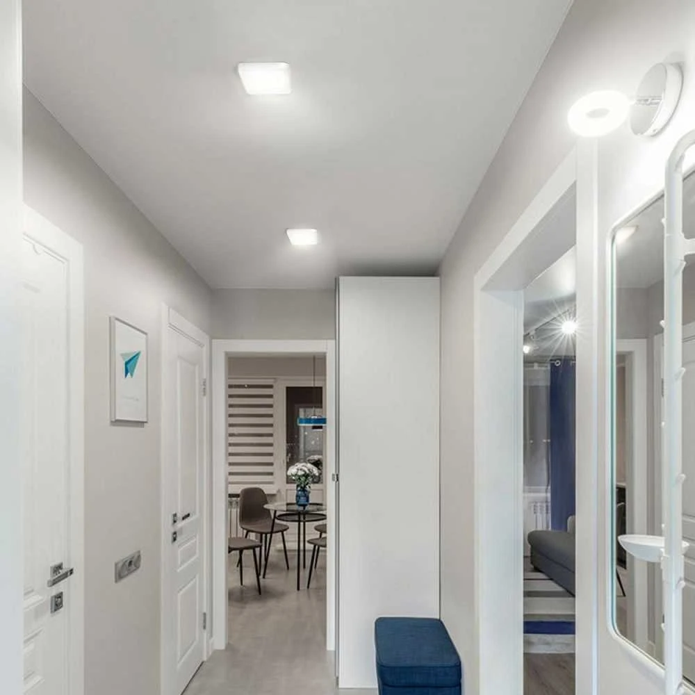 Lubinis šviestuvas Vidaus LED plafonas 18W 1850Lm 4000K IP20, VIDEX VLE-DLSS-184 – UV atsparus kupolas, kuris ilgainiui negeltonuoja