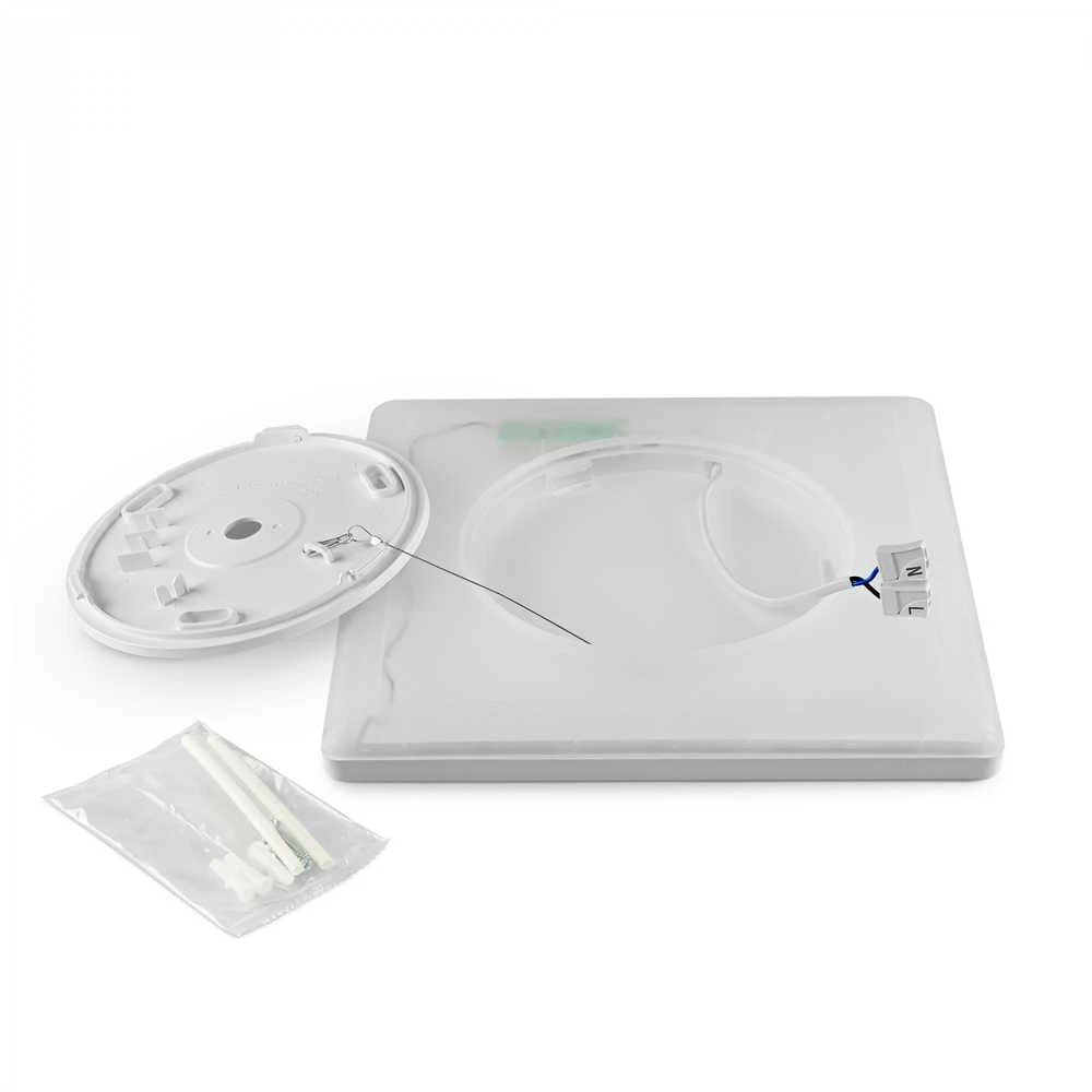 Lubinis šviestuvas Vidaus LED plafonas 24W 2900Lm 4000K IP20, VIDEX VL-DL3S-244W | baltas – UV atsparus kupolas, kuris ilgainiui negeltonuoja