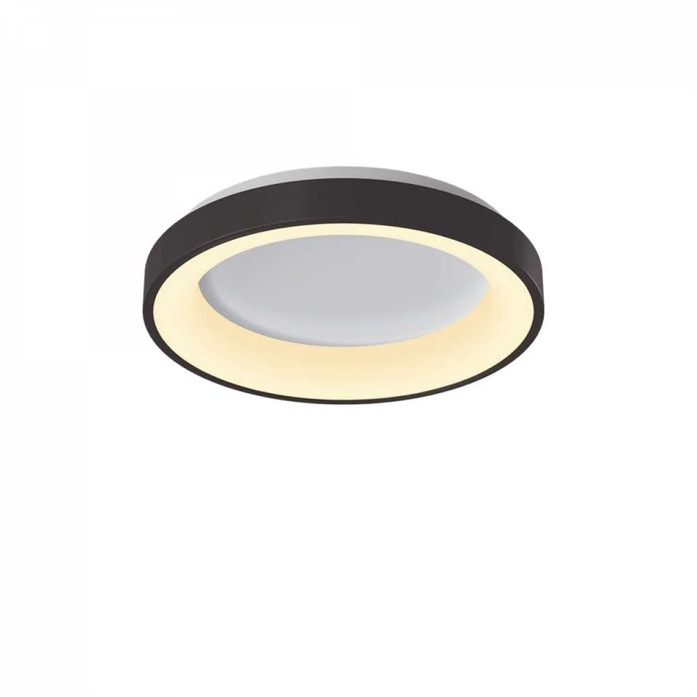 Lubinis šviestuvas Dimeriuojamas LED plafonas su pulteliu 72W 4700Lm 2700K-6000K IP20, VIDEX VLE-ERC-72B | juodas – Reguliuojamas šviesos intensyvumas ir tonas (CCT)