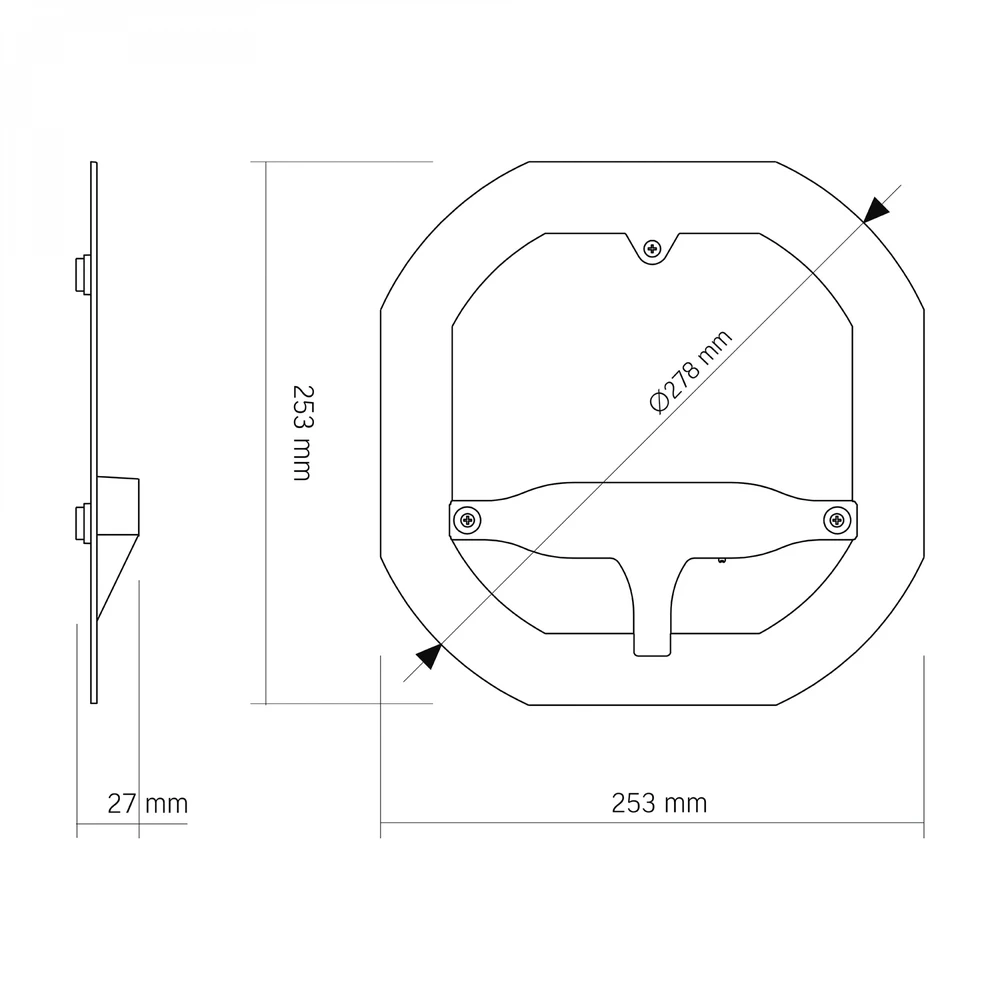Lubinis šviestuvas Magnetinis LED modulis plafonams 50W 6800Lm 3000-4000-6500K IP20 VIDEX VL-MLC-50C – Magnetinis fiksavimas senų šviestuvų modernizavimui