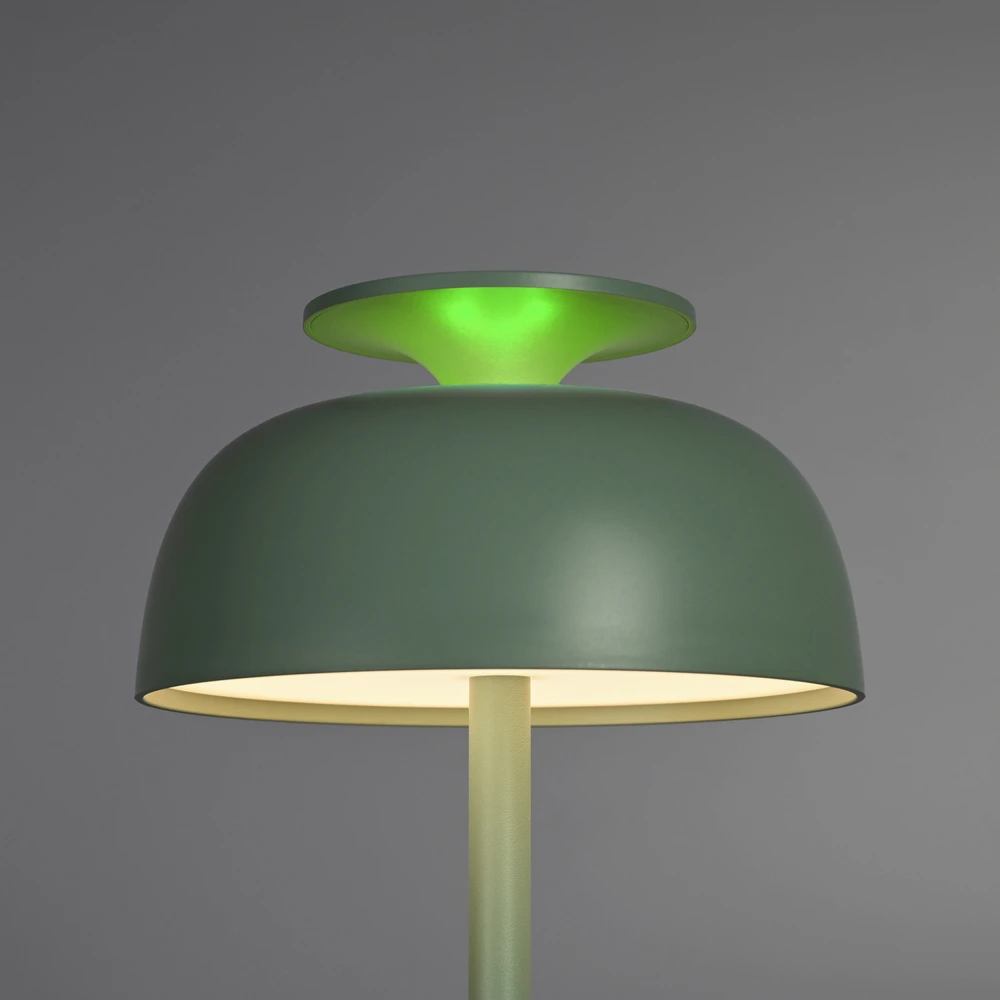 Naktinė lempa su Baltas Noise garsu, įkraunama, pritemdoma 8.5W 150Lm 4000K+RGB LiFePO4 1800mAh VIDEX VL-TF23G | šviesiai žalia – Įmontuota 10 raminančių melodijų ramiam miegui