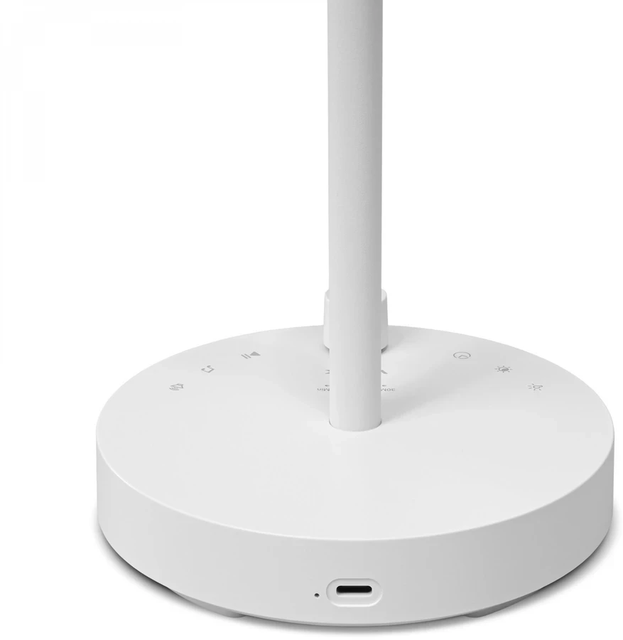 Naktinė lempa su Baltas Noise garsu, įkraunama, pritemdoma 8.5W 150Lm 4000K+RGB LiFePO4 1800mAh VIDEX VL-TF23W | balta – Įmontuota 10 raminančių melodijų ramiam miegui