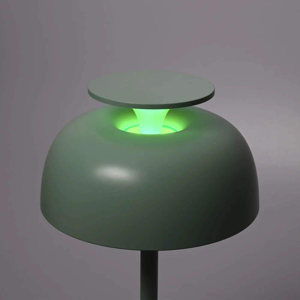 Naktinė lempa su Baltas Noise garsu, įkraunama, pritemdoma 8.5W 150Lm 4000K+RGB LiFePO4 1800mAh VIDEX VL-TF23G | šviesiai žalia – Įmontuota 10 raminančių melodijų ramiam miegui