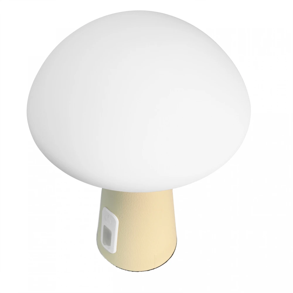 Naktinė lempa vaikams, silikoninė, įkraunama, pritemdoma 4W 210Lm 3000-6500K+RGB LiFePO4 2400mAh VIDEX VL-TF25BG | balta – Intuityvus spalvų keitimas prisilietimu saugiam naudojimui