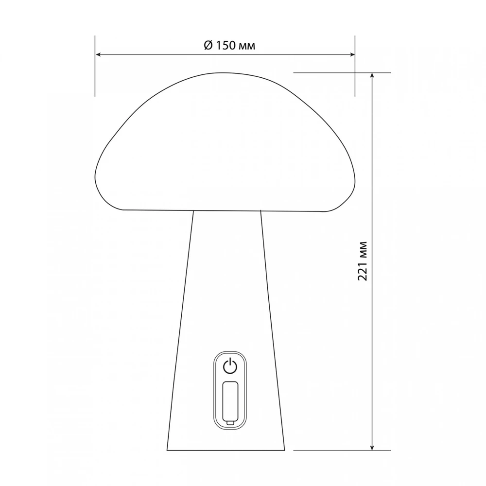 Naktinė lempa vaikams, silikoninė, įkraunama, pritemdoma 4W 210Lm 3000-6500K+RGB LiFePO4 2400mAh VIDEX VL-TF25BG | balta – Intuityvus spalvų keitimas prisilietimu saugiam naudojimui