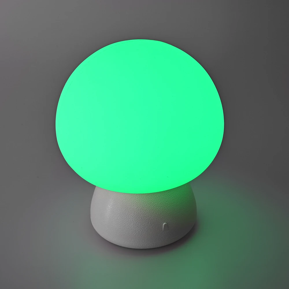 Įkraunama vaikiška LED naktinė lempa, silikoninė 4W 210Lm 3000-6500K+RGB VIDEX VL-TF26BG | balta – spalvų keitimas prisilietimu
