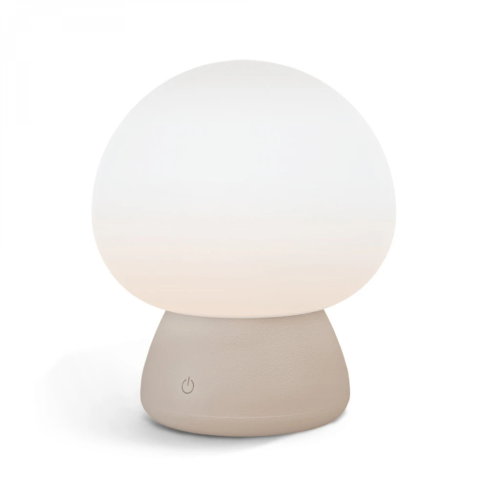 Naktinė lempa vaikams, silikoninė, įkraunama, pritemdoma 4W 210Lm 3000-6500K+RGB LiFePO4 2400mAh VIDEX VL-TF26BG | balta – Intuityvus spalvų keitimas prisilietimu saugiam naudojimui