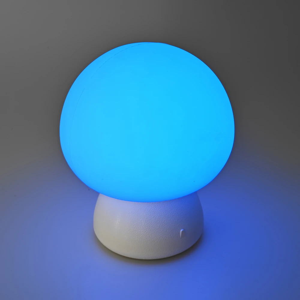 Įkraunama vaikiška LED naktinė lempa, silikoninė 4W 210Lm 3000-6500K+RGB VIDEX VL-TF26BG | balta – spalvų keitimas prisilietimu