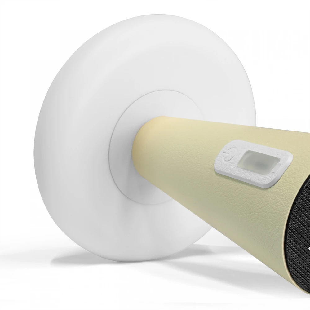 Naktinė lempa vaikams, silikoninė, įkraunama, pritemdoma 4W 210Lm 3000-6500K+RGB LiFePO4 2400mAh VIDEX VL-TF25BG | balta – Intuityvus spalvų keitimas prisilietimu saugiam naudojimui