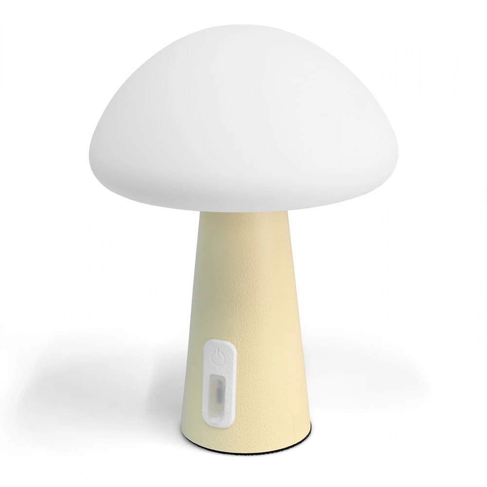 Naktinė lempa vaikams, silikoninė, įkraunama, pritemdoma 4W 210Lm 3000-6500K+RGB LiFePO4 2400mAh VIDEX VL-TF25BG | balta – Intuityvus spalvų keitimas prisilietimu saugiam naudojimui