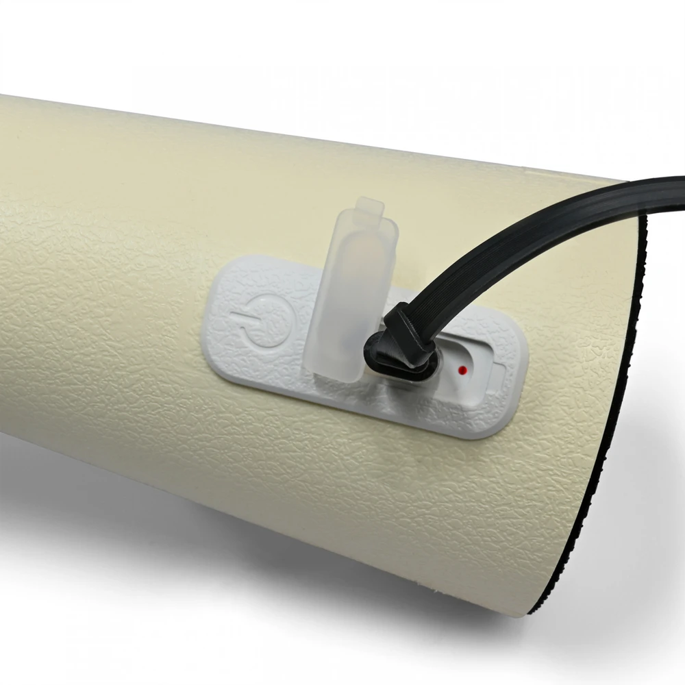 Naktinė lempa vaikams, silikoninė, įkraunama, pritemdoma 4W 210Lm 3000-6500K+RGB LiFePO4 2400mAh VIDEX VL-TF25BG | balta – Intuityvus spalvų keitimas prisilietimu saugiam naudojimui