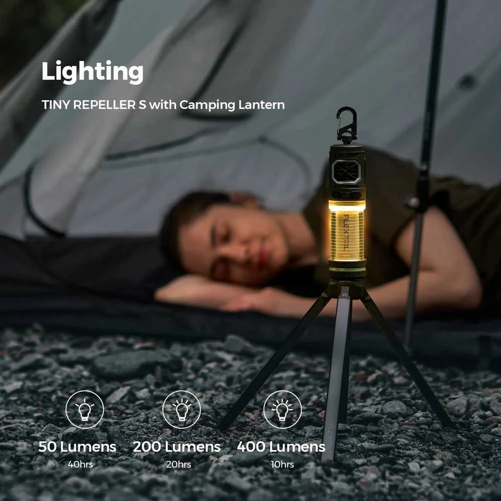 Portable mosquito repellent 3-in-1 Flextail Tiny Repel S (žalias)