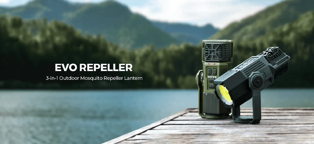 Nešiojamas uodų repelentas trys viename Flextail Evo Repel (žalias)