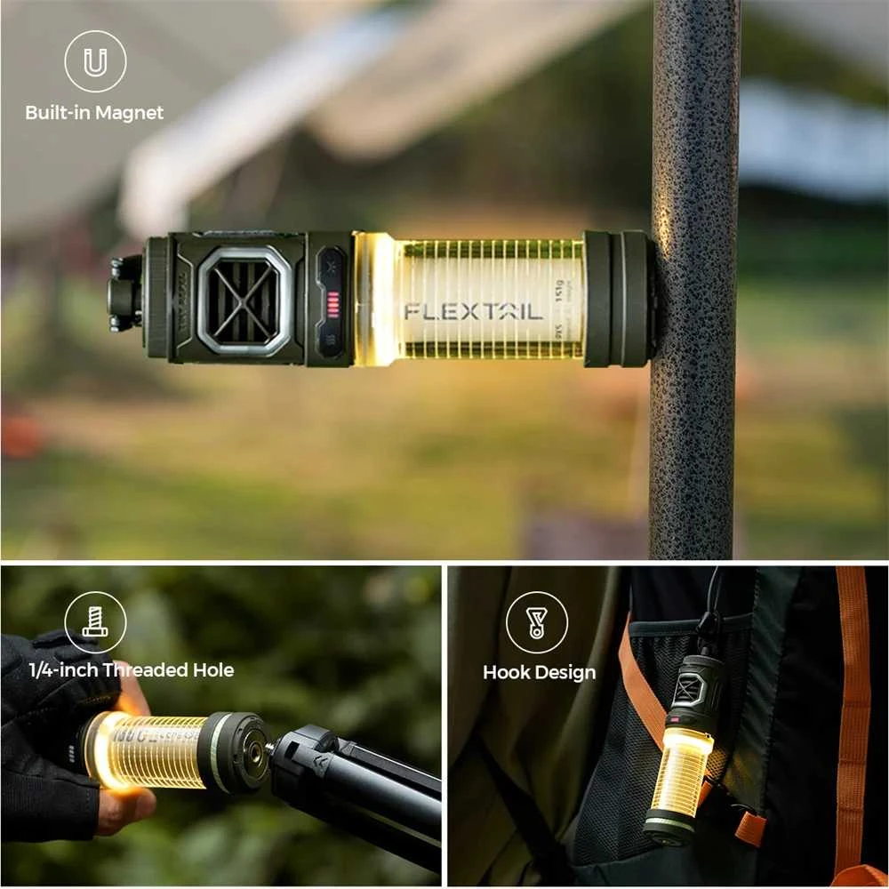 Portable mosquito repellent 3-in-1 Flextail Tiny Repel S (žalias)