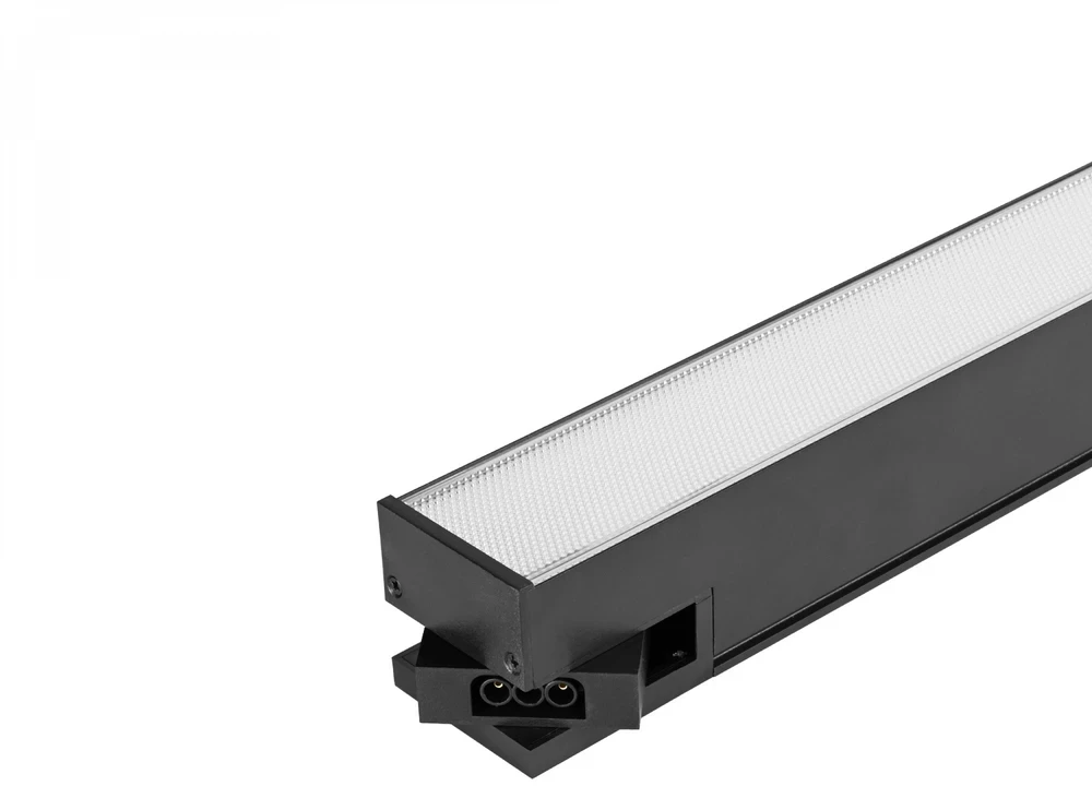 Pakabinama biuro LED lempa CCT 40W 5600Lm VIDEX VL-BNL021-4012CB | 1200mm, juoda – reguliuojama CCT šviesa darbui