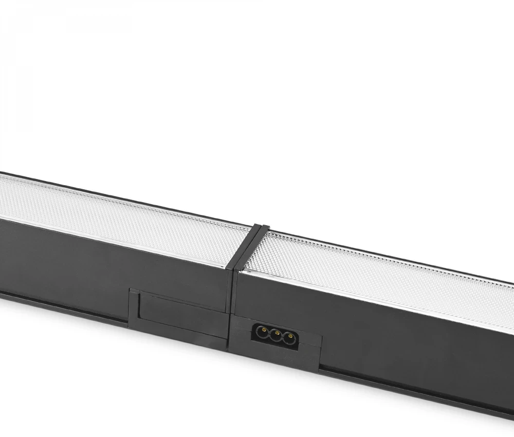 Pakabinama biuro LED lempa CCT 40W 5600Lm VIDEX VL-BNL021-4012CB | 1200mm, juoda – reguliuojama CCT šviesa darbui