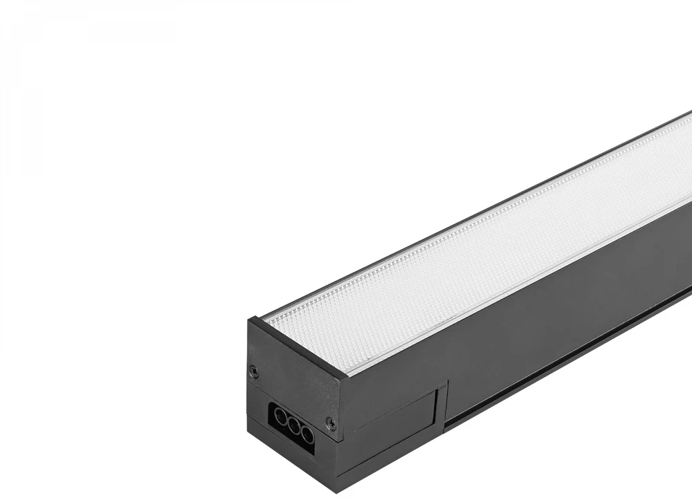 Pakabinama biuro LED lempa CCT 40W 5600Lm VIDEX VL-BNL021-4012CB | 1200mm, juoda – reguliuojama CCT šviesa darbui