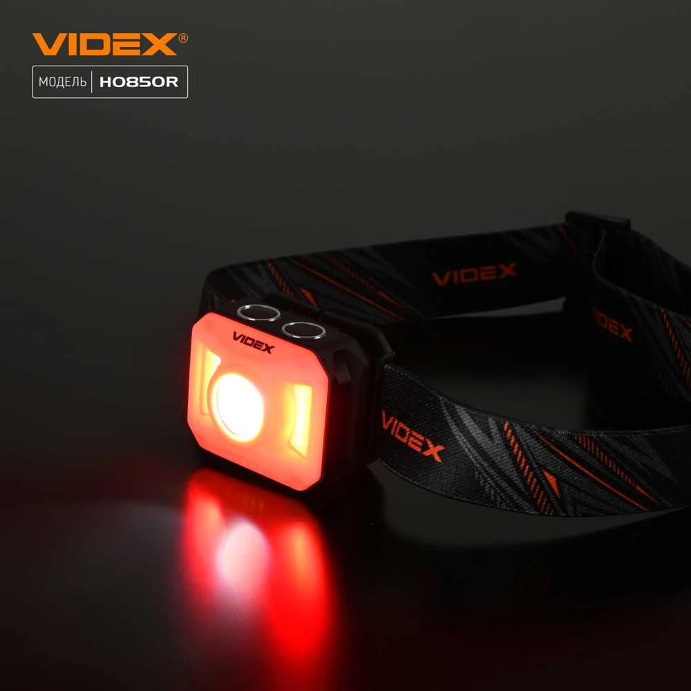 VLF-H085 VIDEX PRIEKINIS ŽIBINTAS vandeniui atsparus USB-C COB CREE priekinis žibintas IP65